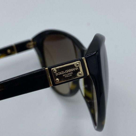 Dolce & Gabbana Cateye Sunglasses Y2K Rare Havana Tortoise Shell Gold DG4141-A - Picture 6 of 16